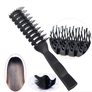 Günstig 1pc Professional Salon Kamm Curl Haar Pinsel PP Kunststoff Massage Kamm Anti-Statische Haar Styling Kamm Kopfhaut Massage Kämme Haarbürste