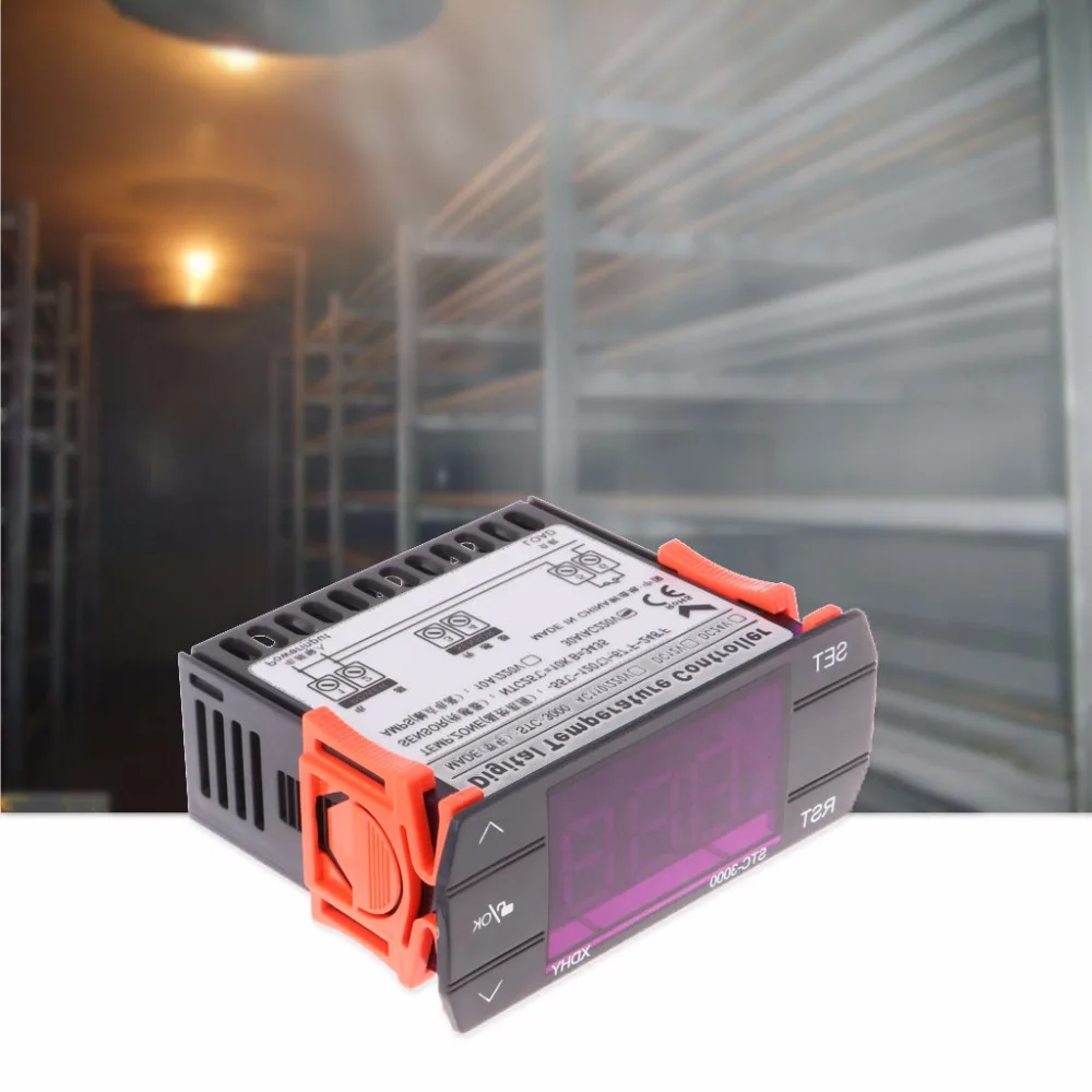 AC 220V 30A цифровой регулятор температуры STC-3000 сенсорный экран с датчиком