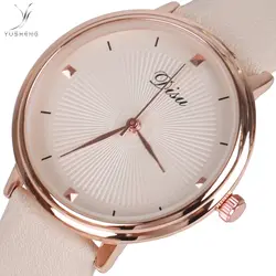 2018 YUSHENG часы для женщин топ известный бренд класса люкс повседневное Кварцевые часы Женские часы для женщин наручные часы relogio feminino