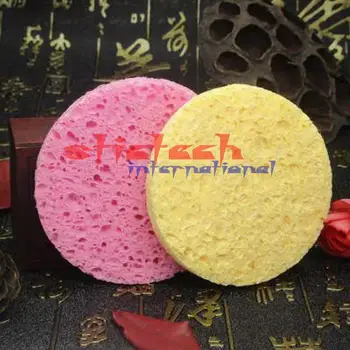 

by ems or dhl 1000pcs Natural Wood Fiber Face Wash Cleansing Sponge Beauty Makeup Tools