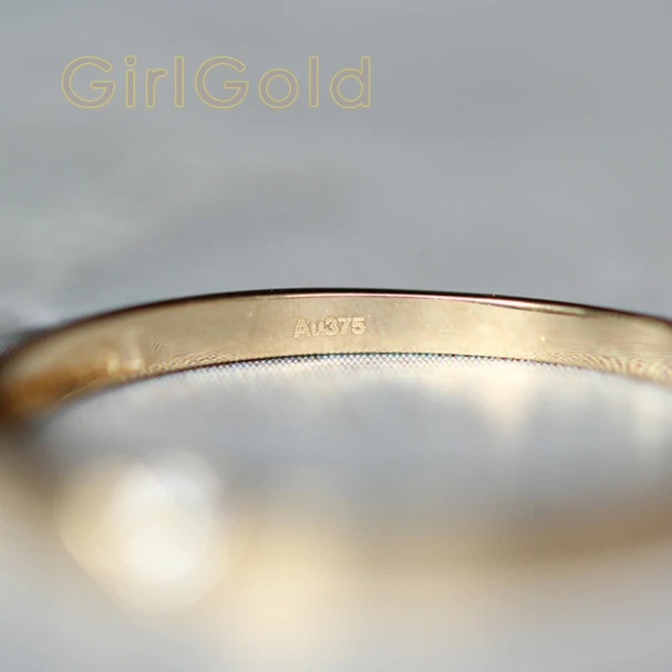 9k кольцо из цельного золота, тонкое кольцо, кольцо для укладки, изящное минималистичное, кольцо для пасьянса