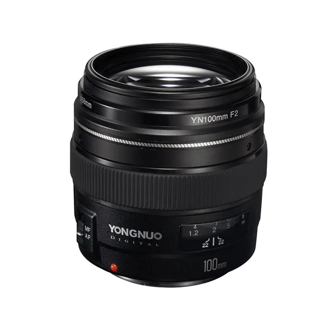 Yongnuo YN100mm F2 Medium Telephoto Prime Lens For Canon EOS Rebel Camera AF MF Lenses  (3)