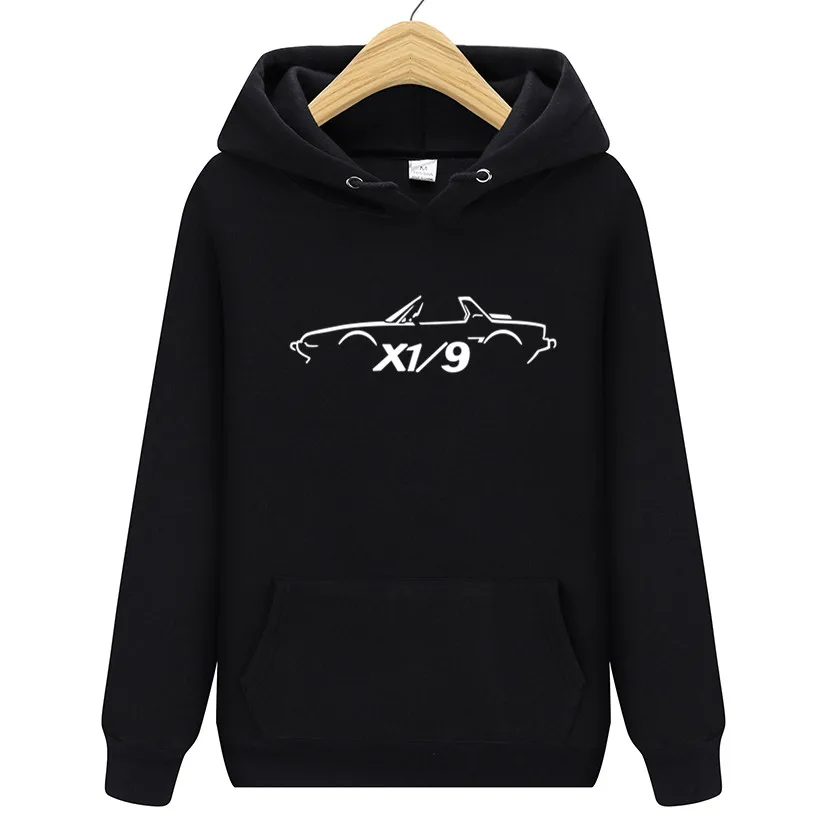 

Fashion FIAT X1/9 BERTONE INSPIRED CLASSIC CAR HOODIES men clothe 2019 Casual HOODIES men Brand designer HOODIE