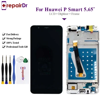 

5Pcs/Lot For Huawei P Smart LCD Display Touch Screen Digitizer Assembly With Frame For Huawei P Smart/Enjoy 7S LCD Screen 5.65''
