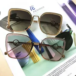 Emosnia Квадратные Солнцезащитные очки Сияющий Modis Óculos де золь 2019 Винтаж Роскошные Для женщин Брендовая Дизайнерская обувь солнцезащитные
