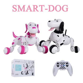 

777-338 Birthday Gift RC zoomer dog 2.4G Wireless Remote Control Smart Dog Electronic Pet Educational Children's Toy Robot toys