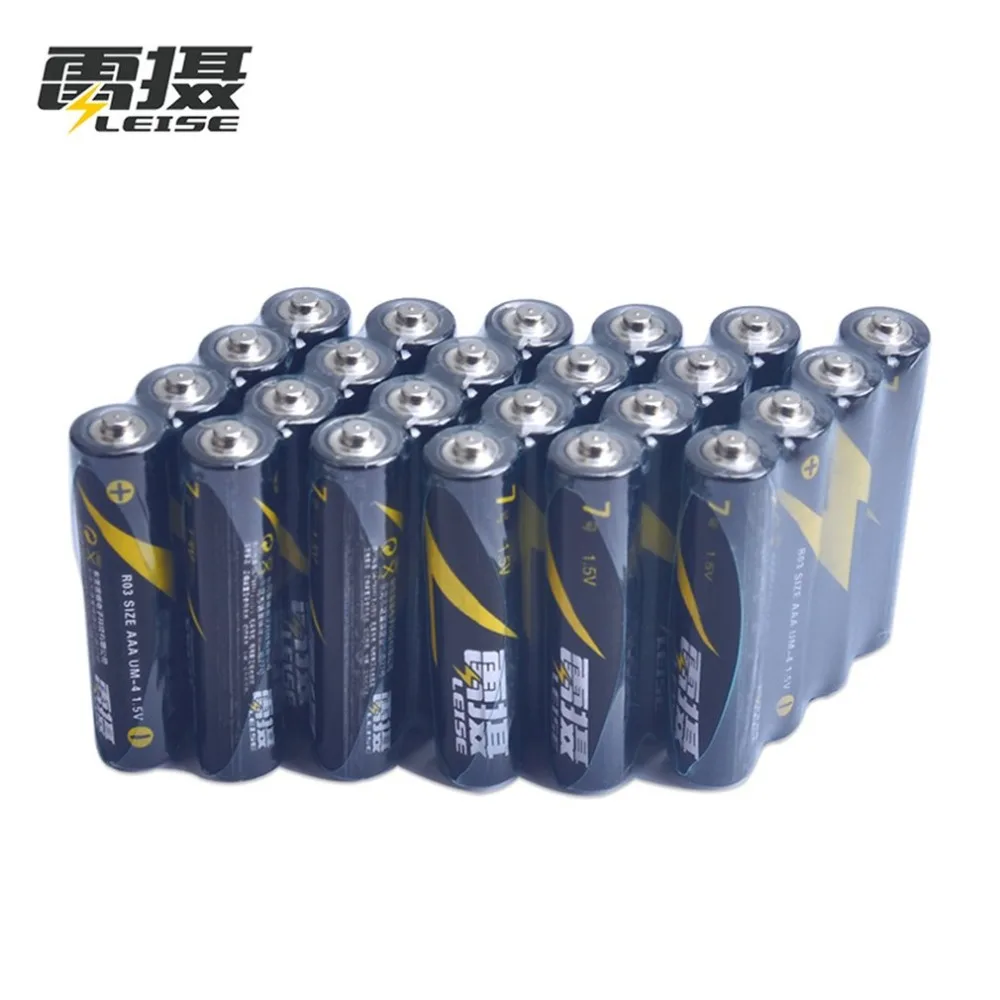 Leise AAA Performance Carbon Batteries (24 Pack) Durable Stable
