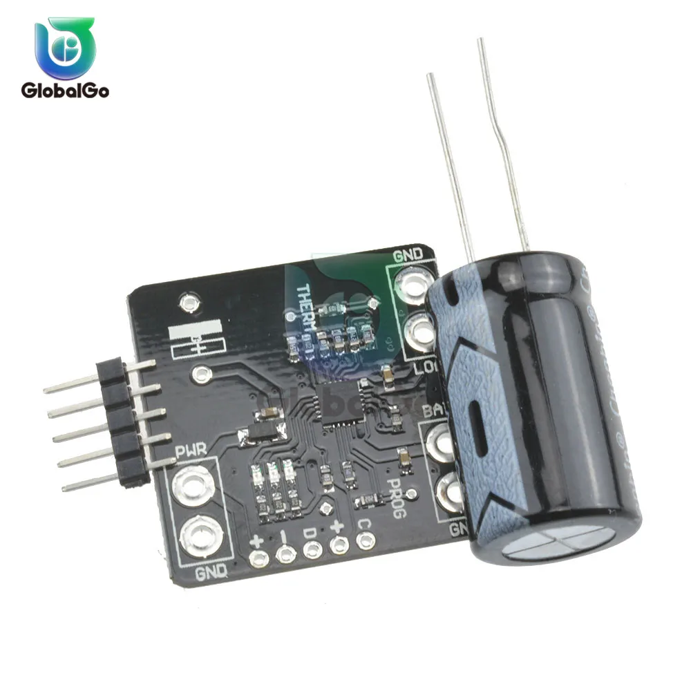 

USB DC5V Solar Lipoly Lon Polymer Charger Board 3.7V/4.2V Lithium Battery Charger Module Charging Board Resistor MCP73871