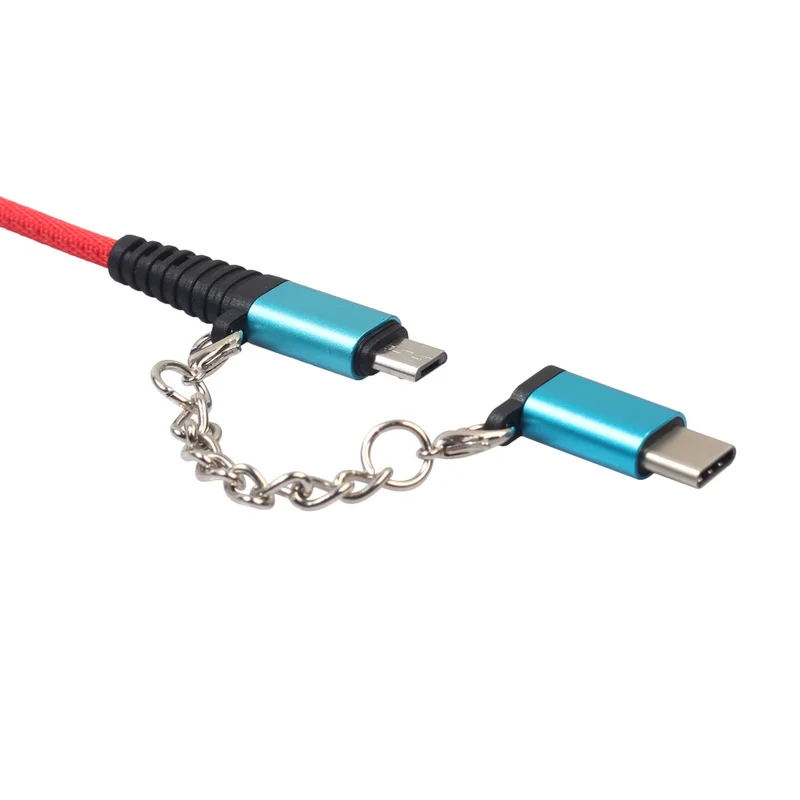 2 в 1 type-C мужской+ Micro USB Мужской к USB 2,0 Женский OTG Кабель-адаптер Micro Dualinterface OTG кабель для Android samsung Xiaomi