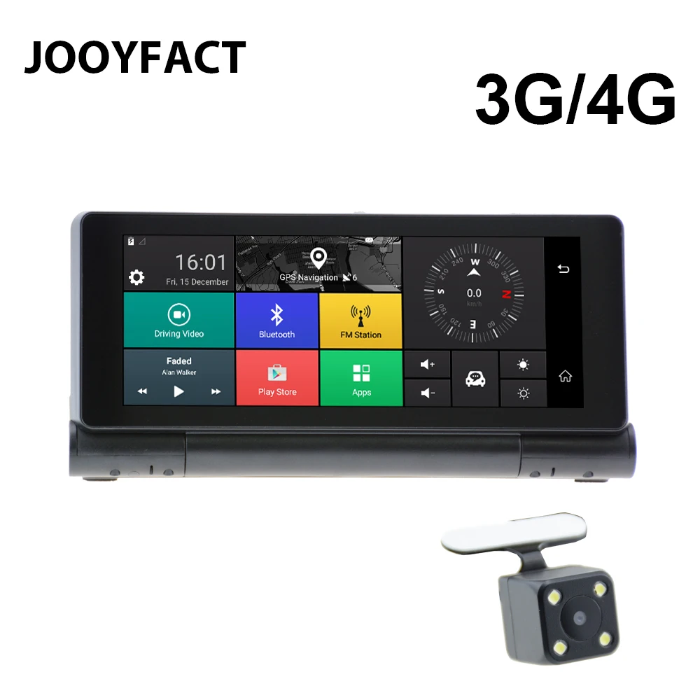 JOOYFACT E2 Dash Cam Car DVR GPS Navigation Navigator Camera 3G 4G