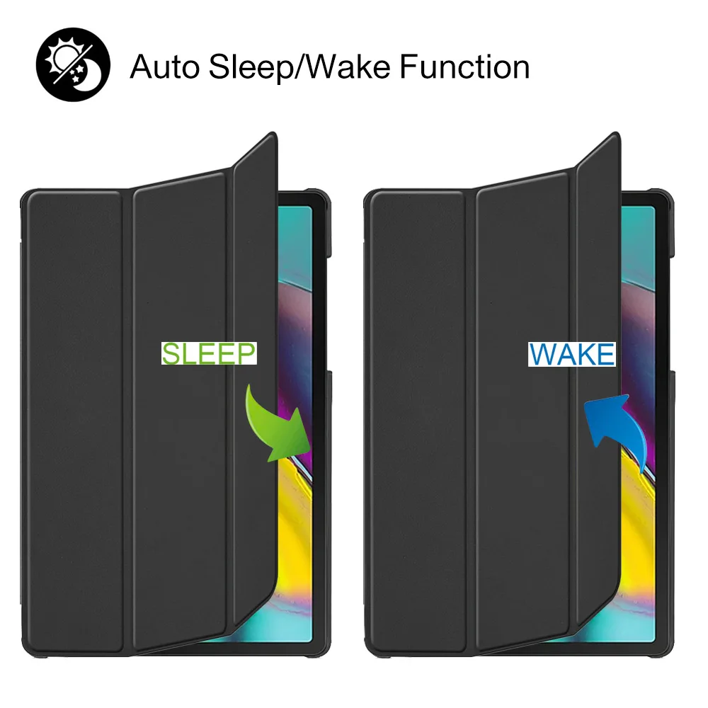 Tablet Case for Samsung Galaxy Tab S5E SM-T720 T725 Slim Cover for Galaxy Tab 10.5 2019 Auto Sleep PU Leather Capa-2