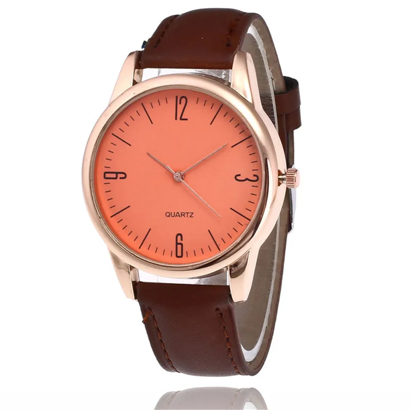 Fashion mens watches top brand luxury quartz-watch Sport leather watch strap Analog Quartz Round Wrist Watch Clock reloj M22 (4)
