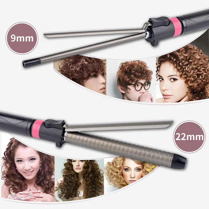 9/22/25/32mm Professional Hair Curler roller Curling Iron Wand Digital Wave Hair Styling Tool styler temperature adjustment Clip 9/22/25/32mm Professional Hair Curler roller Curling Iron Wand Digital Wave Hair Styling Tool styler temperature adjustment Clip