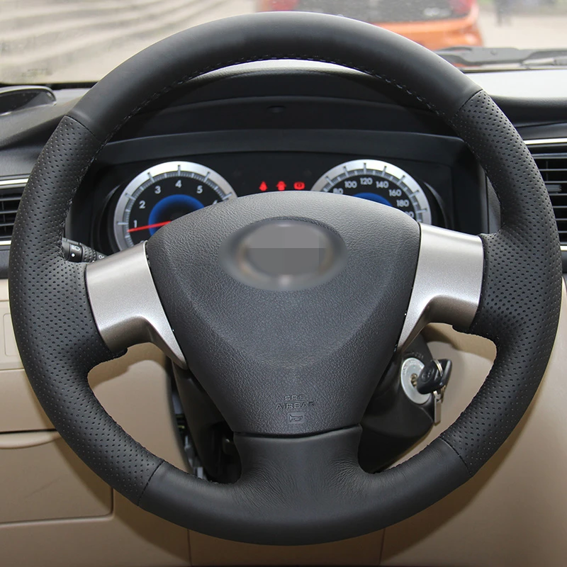 Чехол из искусственной кожи для руля Toyota Corolla 2006 2010 EX|leather steering wheel cover|steering coverwheel