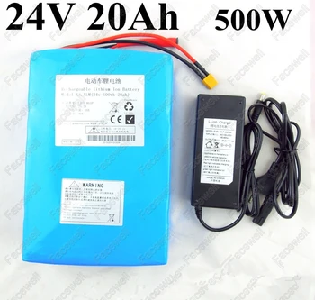 

Original lifepo4 battery 24v 20ah Use brand lifepo4 cells battery pack for 500w electric bicycle kit bike 350w with BMS +charger
