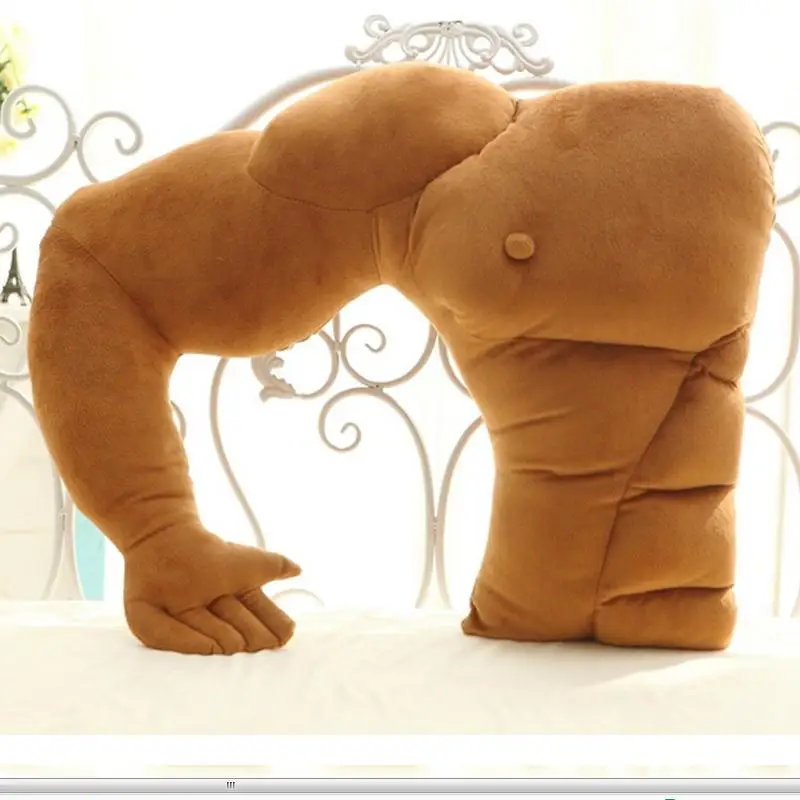 1Pc Fashion Muscular boyfriend arm pillow massager shape large pillow