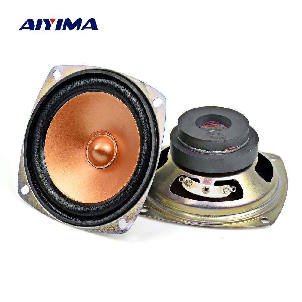 

AIYIMA 2pcs 3 inch 4 ohm 10W Full-range speaker bullet double magnetic small louderspeaker accessories speakers