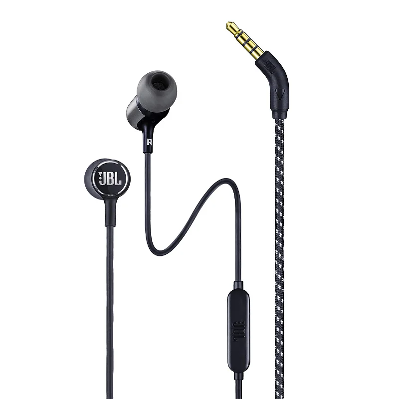 

JBL LIVE100 3.5mm Wired Earphones with Mic Stereo Sound Line Control Headphones Dynamic Headset Heavy Bass Sound