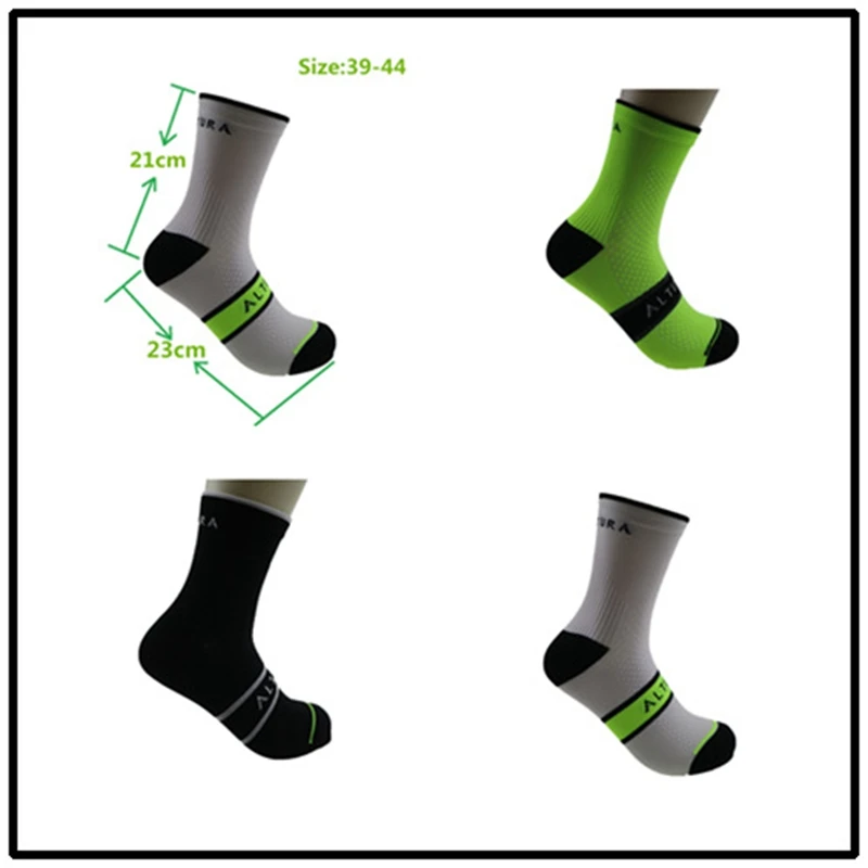 

YF&TT Professional Brand Mens Cycling Sport Socks Breathable Wicking Outdoor Bicycle Socks Sports Running Socks Fit For 38-46