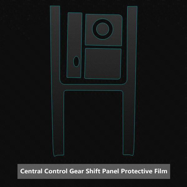 Защита от царапин, прозрачная пленка для салона автомобиля, декоративная панель, Защитная Наклейка для Land Rover Range Rover Velar - Название цвета: central control gear