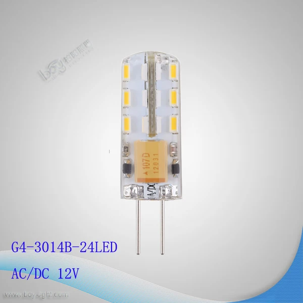 Холодный белый 110 люмен 6000 К 1.5 Вт G4 LED AC/DC12V 24x3014 SMD лампа | Автомобили и мотоциклы