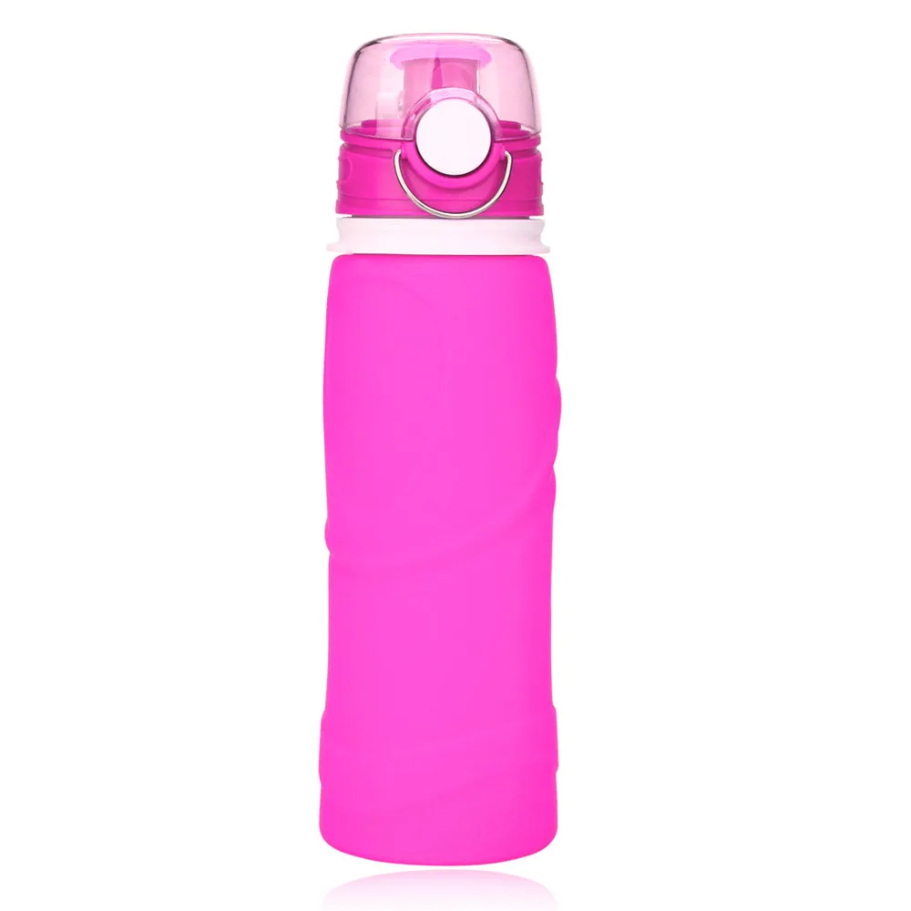 

New Unbreakable Silicone 750ml Collapsible Drink Kettle Silicone Sports Foldable Water Bottle Portable Riding Accessories N20