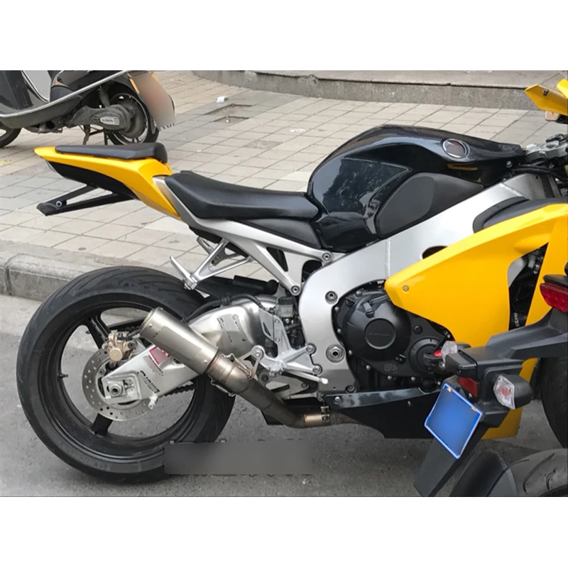 60 мм мотоцикла неразрушающего Изменение среднего звена трубы без шнуровки для Honda CBR1000 2008 2009 2010 2011 2013