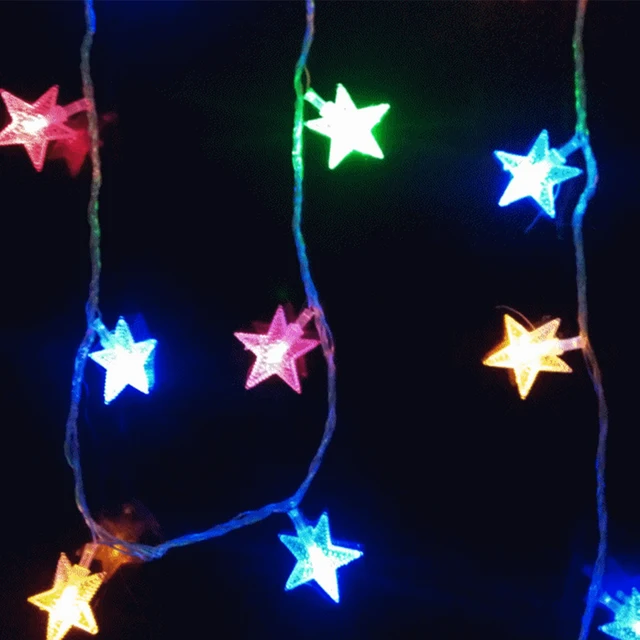 New Hot Star Shaped Theme 220v Ed 52 Led String Fairy Lights New Hot Star Shaped Theme 220v Ed 52 Led String Fairy Lights Christmas Lighting Wedding Decoration