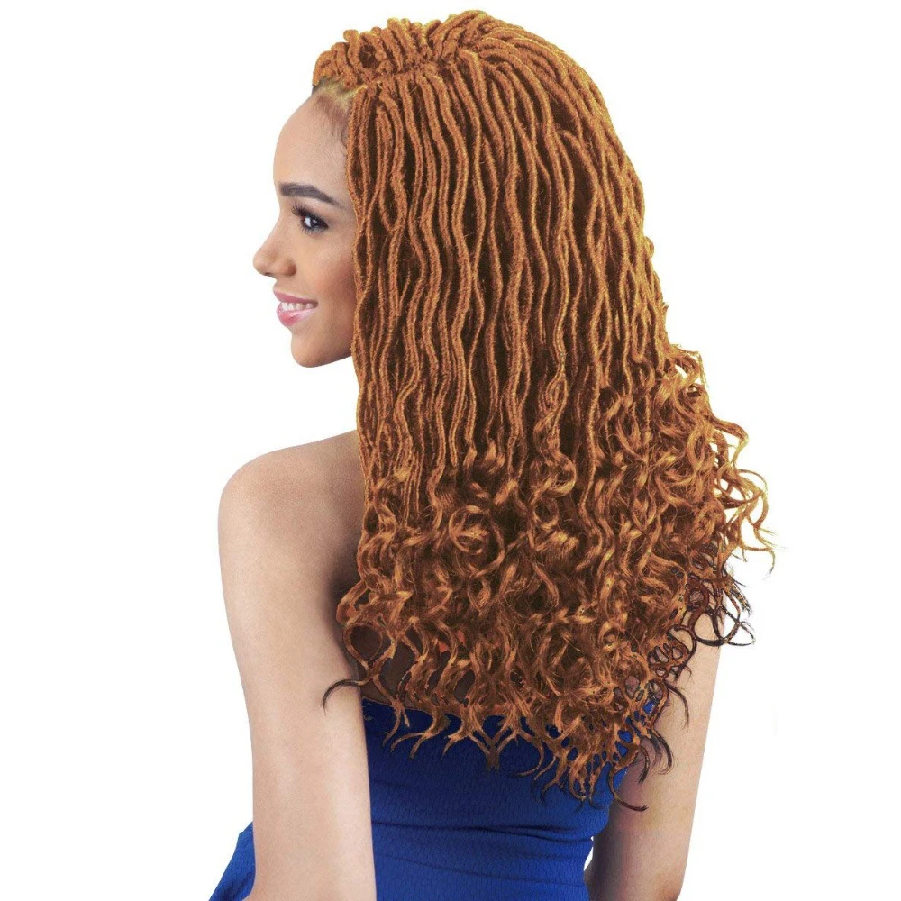 Плетеные косички Feibin Deep Locs плетеные из искусственного меха 24 корня/упаковка 22