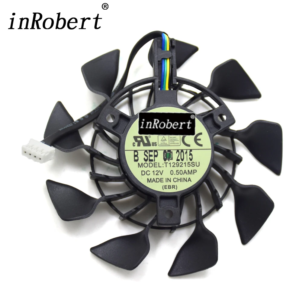Кулер EVERFLOW 85 мм T129215SU FD9015U12S PWM 4 контактный кулер для ASUS GTX 670 760 970 R9 280 290 280X 290X