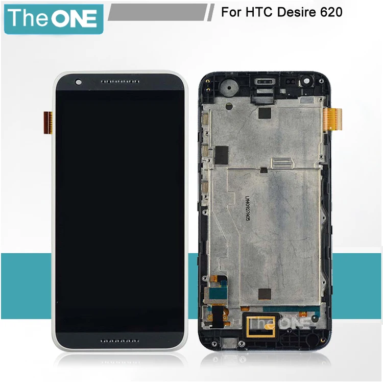 Frame LCD Display Touch Screen Digitizer Assembly Replacement For HTC Desire 620 Free Shipping