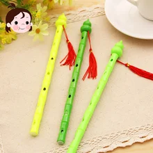 Свежие креативные канцелярские принадлежности Тыква бамбуковые гелевые ручки милые чернильные ручки 0,5 мм черные синие карандаши двухцветные