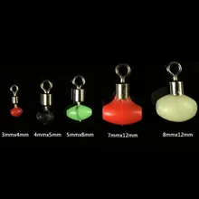 Proleurre 20шт рыболовная леска соединитель поворотный светящийся рыболовный баррель Подшипник Rolling поворотный твердое кольцо Rolling рыболовный поворотный