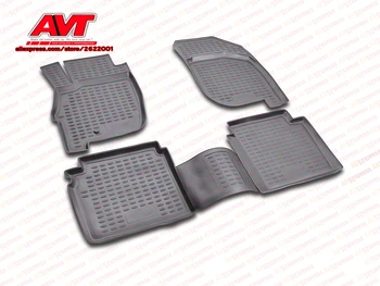 

Floor mats for Mitsubishi Galant 2004- 4 pcs rubber rugs non slip rubber interior car styling accessories
