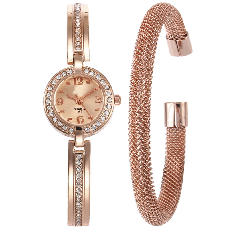 

2018 Fashion LASPERAL Women Jewelry Watches Rhinestone Steel Strip Watch Set Gifts Alloy Bracelet Watch Set Clock Drop Shipping