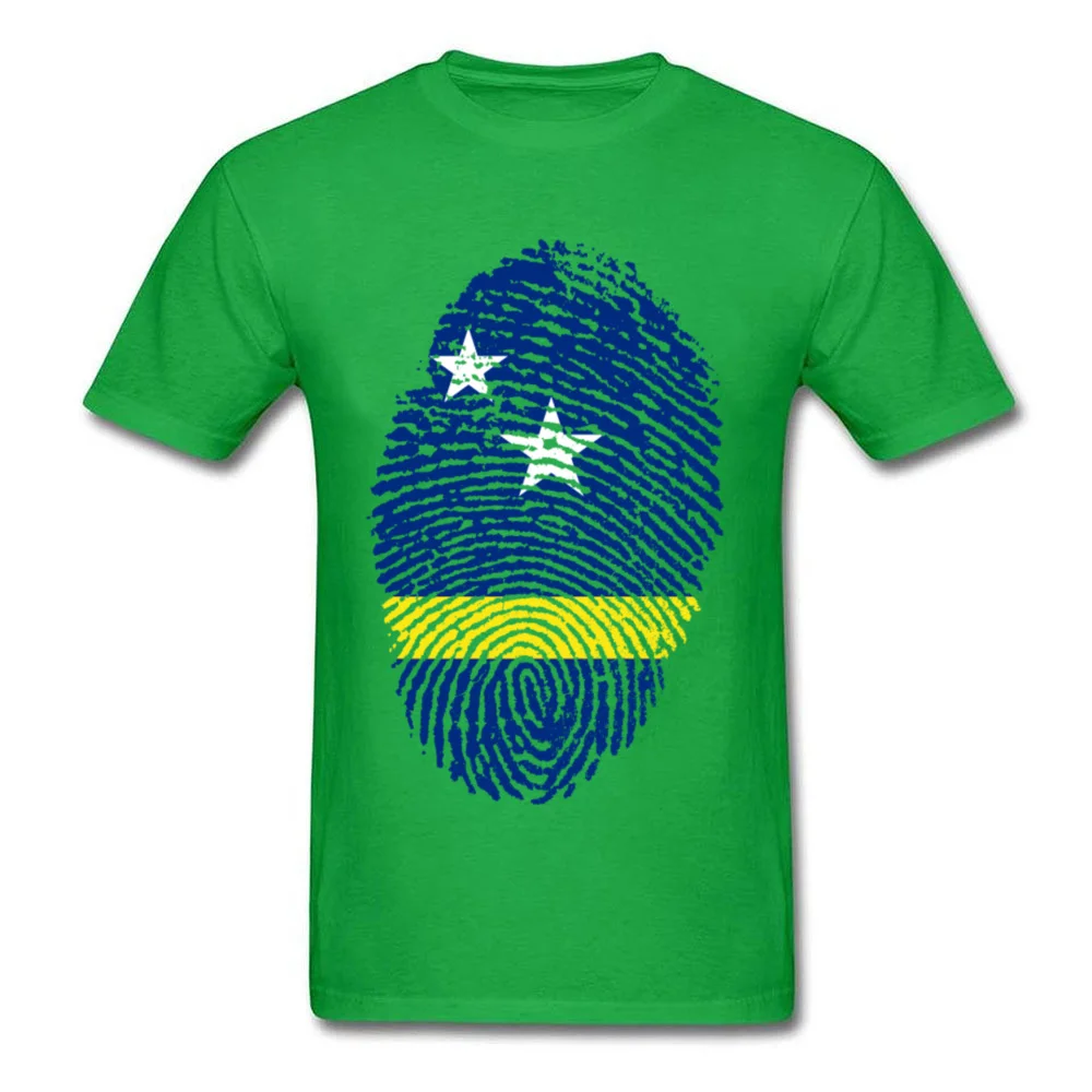 Curacao Flag Fingerprint_green