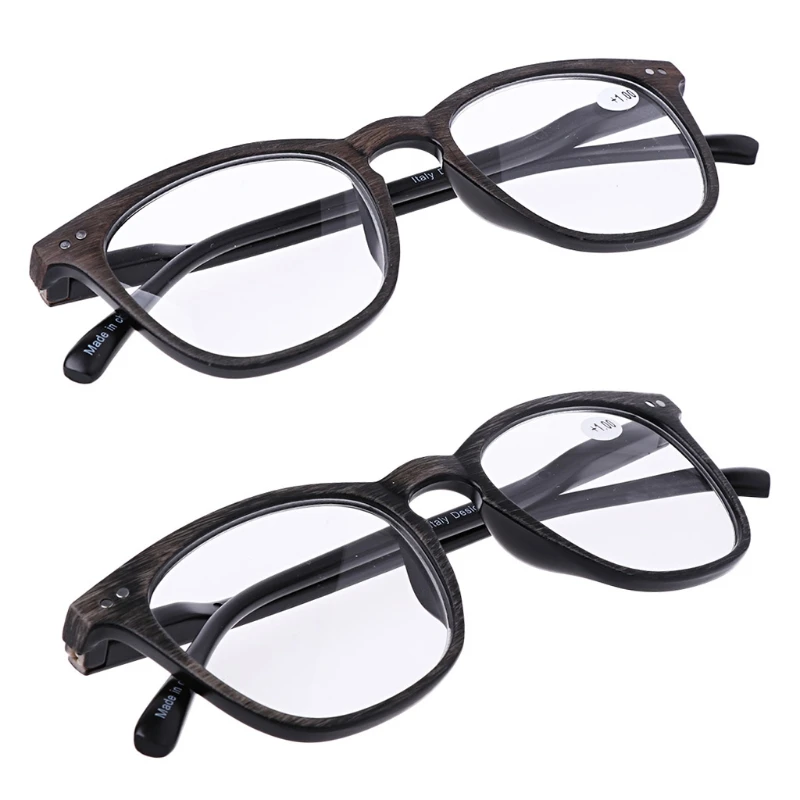 

Unisex Wood Grain Reading Glasses Presbyopic Eyeglass Spectacles 1.0 To 4.0