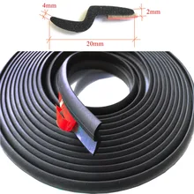 Резиновая уплотнительная полоса для автомобиля 4 м в форме Z 15" Универсальный дверной наполнитель герметичный водонепроницаемый Противоскользящий поглощающий черный