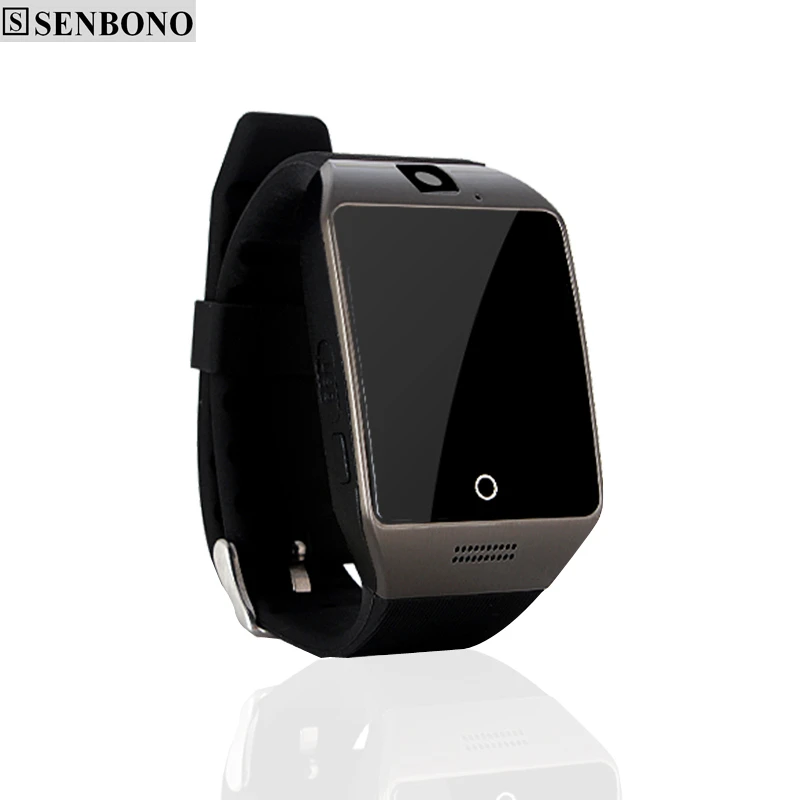 Умные часы SENBONO Q18 с поддержкой bluetooth мониторинг сна защита от потери браузер sim TF