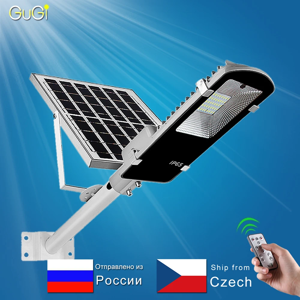 

Outdoor Solar street Light Oversea warehouse Waterproof Large Solar Panel Remote Control Bright Led Street Light For Garden Yard