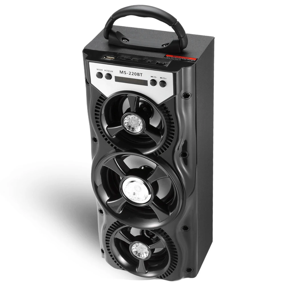 Portable wit MS 220BT динамик портативный Bluetooth fm радио Гладкий красочный подсветка