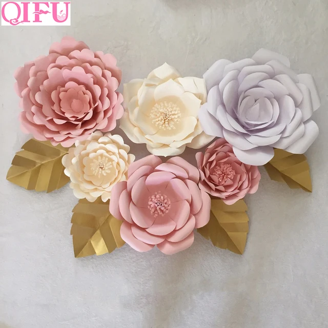 Papel gigante de decoración de pared de flores para el hogar, decoración para fiesta de boda, bautizo, bautismo, decoraciones para fiesta de cumpleaños, 20cm, 30cm, 40cm Papel gigante de decoración de pared de flores para el hogar, decoración para fiesta de boda, bautizo, bautismo, decoraciones para fiesta de cumpleaños, 20cm, 30cm, 40cm