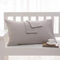 Taie d'oreiller en pur coton, housse de coussin enveloppe, de haute qualité, pour document solide, literie, maison, hôtel 6