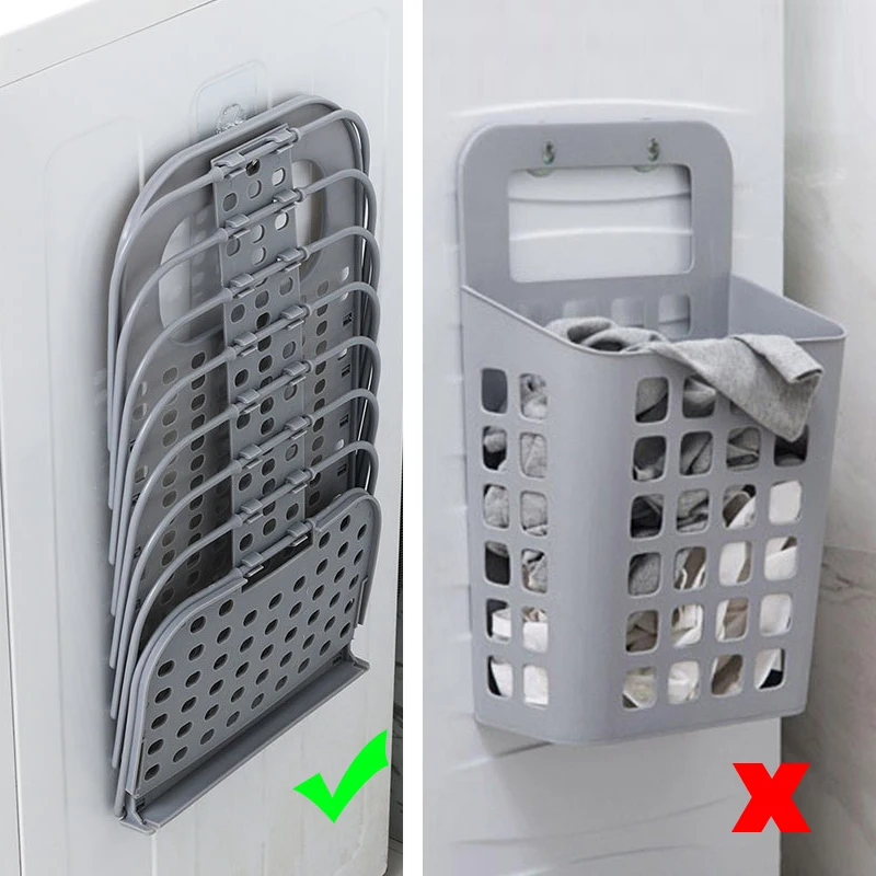Baffect سلة الغسيل البلاستيك للطي سلة الغسيل متعددة الوظائف القذرة صندوق تخزين ملابس سلة للحمام المطبخ غرفة نوم Baffect سلة الغسيل البلاستيك للطي سلة الغسيل متعددة الوظائف القذرة صندوق تخزين ملابس سلة للحمام المطبخ غرفة نوم