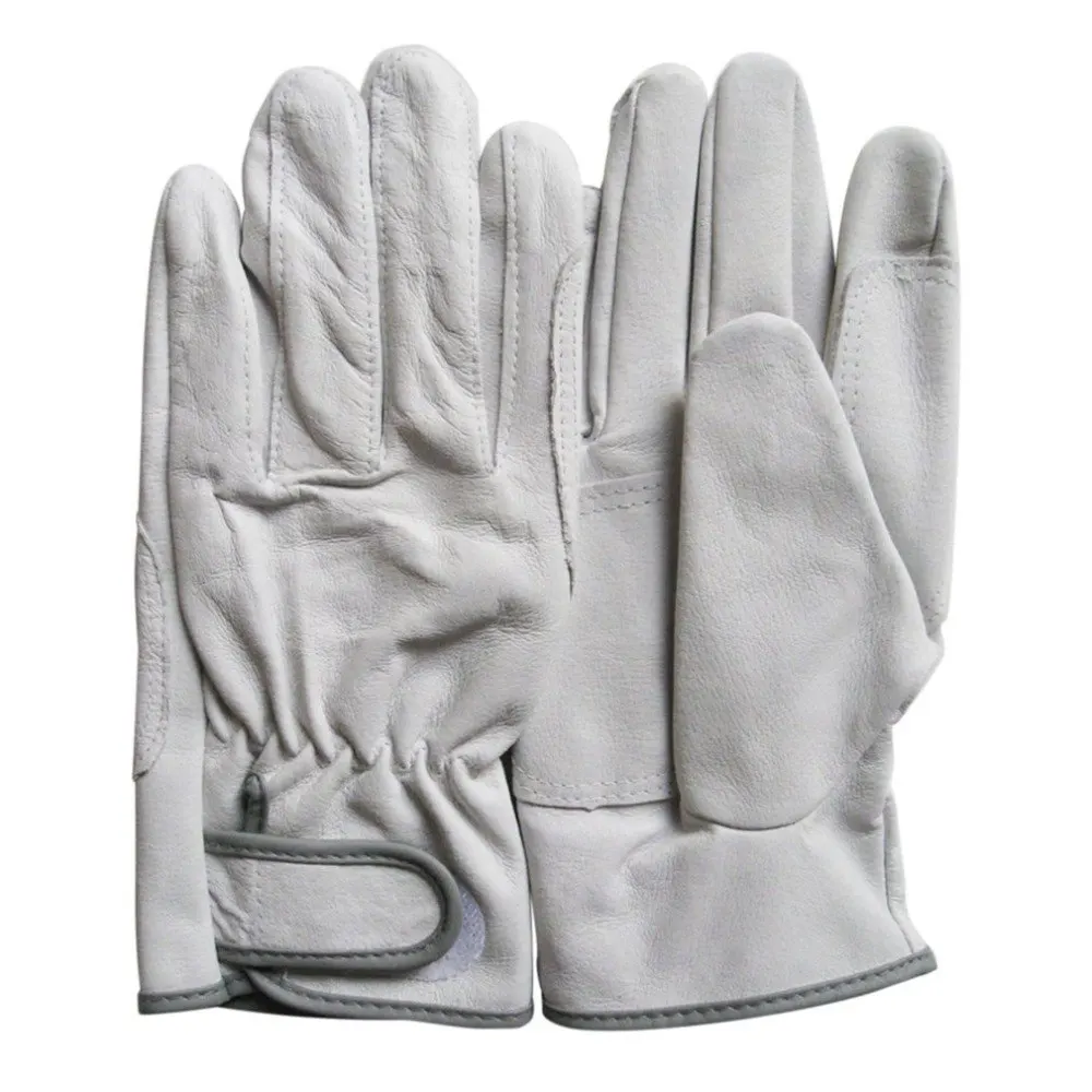

Oil Resistant Green Gardening Welder Safety Gloves Non-Slip Waterproof Ultra Thin Pigskin Working Gloves for Industrial Work