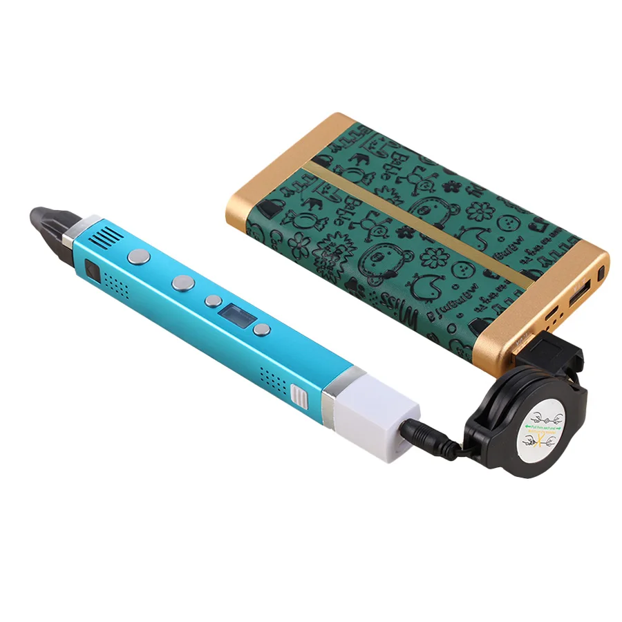 Myriwell светодиодный экран 3D Ручка ABS PLA PCL 1,75 мм нити usb зарядка 3D печать ручка Творческий подарок игрушки для детей дизайн
