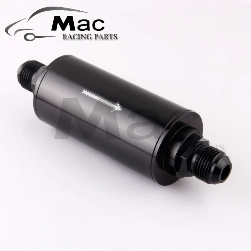 universal High quality universal car AN6 size aluminum fuel filter with stainless steel filter 100 microns E85 fuel filter