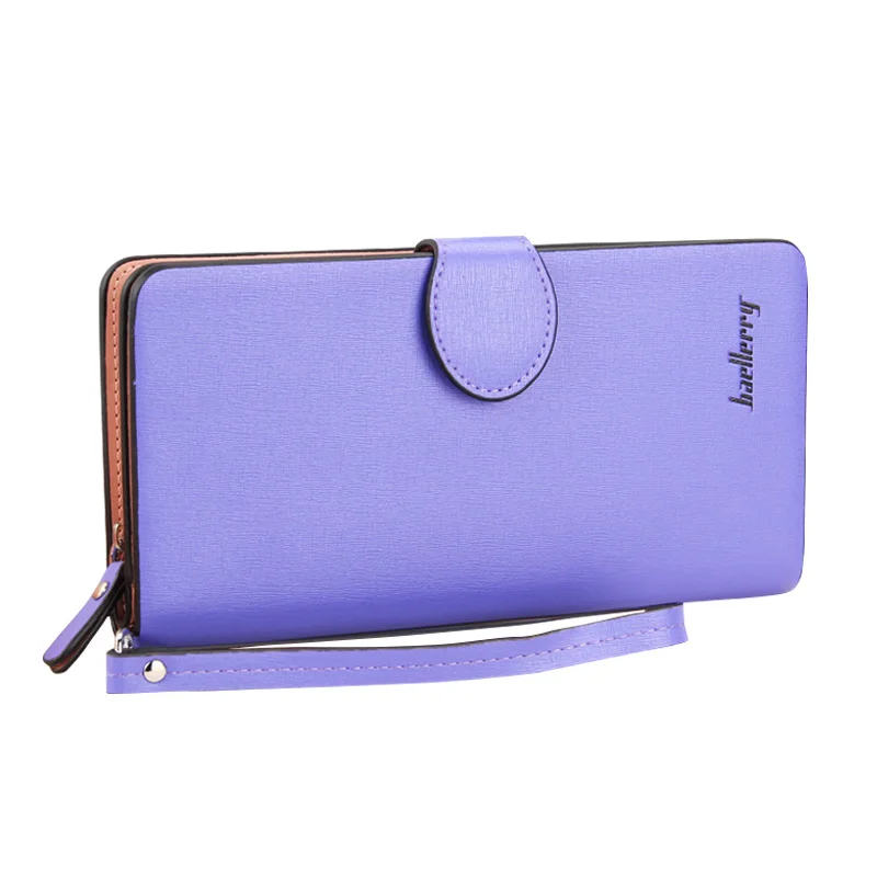 

Women Long Wallet Zipper Hasp PU Leather Money Purse Cards License Holder Pouch Handbag FA$3