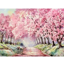 MOYOU 5D Diy Diamond Painting Cartoon Pink Forest Cross Stitch Square Diamond Mosaic Diamond Embroidery handcrafts MOYOU 5D Diy Diamond Painting Cartoon Pink Forest Cross Stitch Square Diamond Mosaic Diamond Embroidery handcrafts