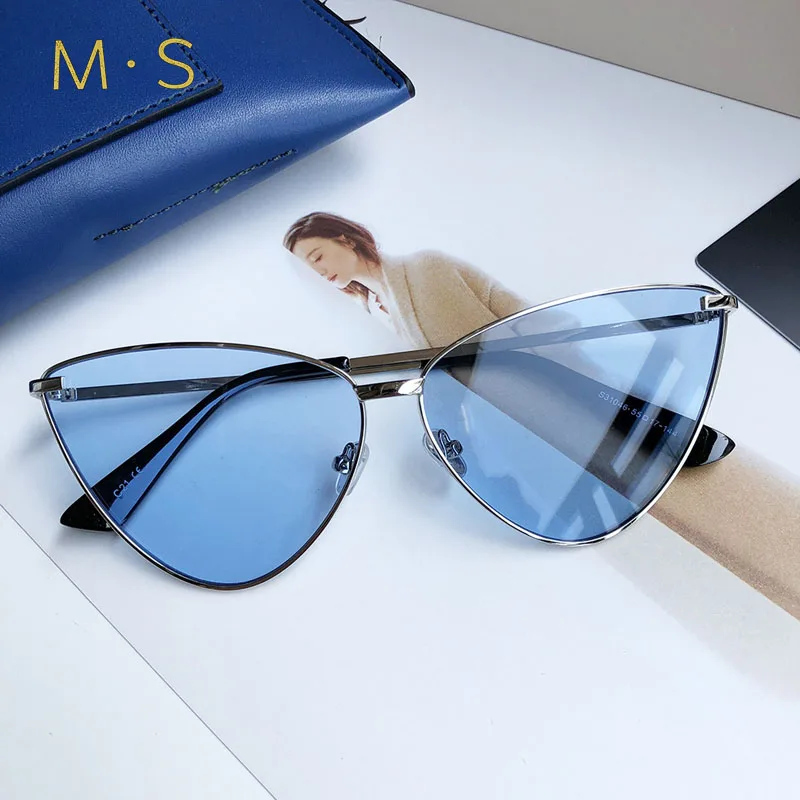 Женские солнцезащитные очки MS 2018 роскошные классические с украшением женские от